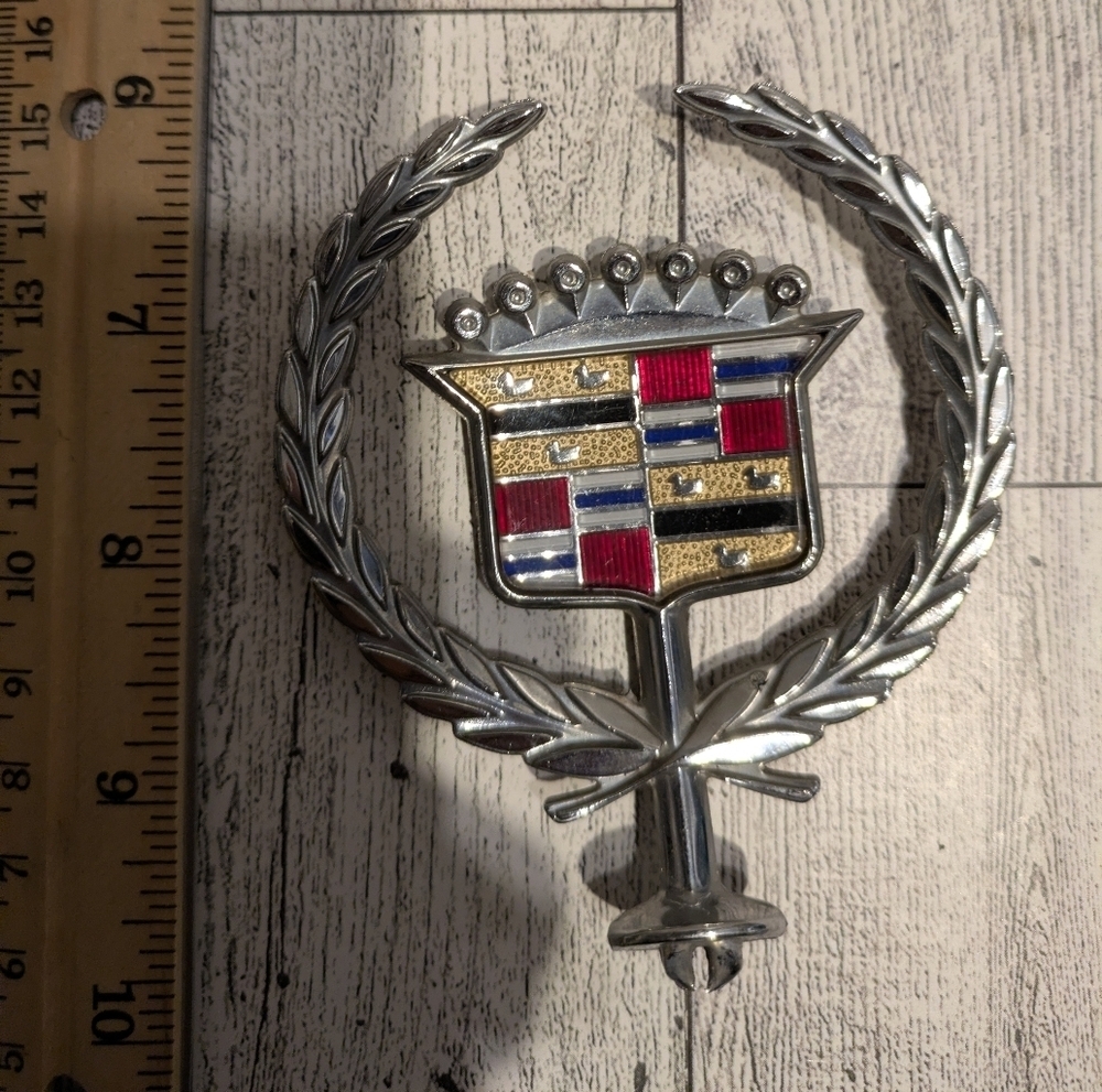 Cadillac Silver and Multicolor Emblem